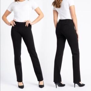 Betabrand Black Small Petite Classic Yoga Dress Pants Trouser